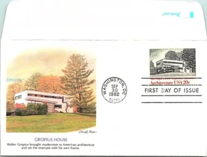 S01-5188, ARCHITECTURE, GROPIUS HOUSE, *FLEETWOOD FDC - Picture 1 of 2