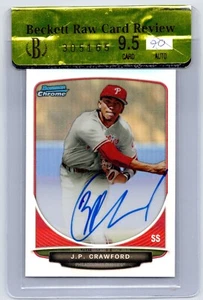 2013 Bowman Draft Chrome Prospect JP Crawford #BCA-JC BGS Raw 9.5 GEM MINT Auto - Picture 1 of 2