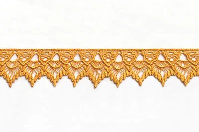 Lily 2" Black Champagne Lilac Venice Lace Trim DIY sewing notions crafts By Yard - Image 1 of 4