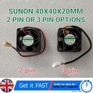 SUNON Maglev KDE1204PKVX DC12V 1.4W 4020 2 / 3 pin Silent Cooling Fan 40x40x20 - Afbeelding 1 van 7