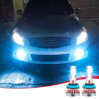 LED H8 H11 8000K Ice Blue Fog Light Bulb Driving Lamp for INFINITI G37 2011-2013 - Image 1 of 4