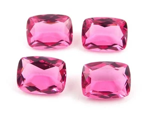 45 Cts 4 Ps Lab Created Pink Tourmaline Octagon Cut 12x16 MM Loose Gemstone P-78 - Picture 1 of 2