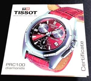 Tissot CERTIFICATE DIAMONDS PRC100 Original  - Raro - NUOVO - Picture 1 of 6