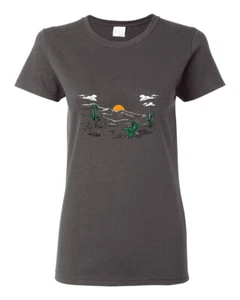 Camiseta gráfica para mujer Cactus Desert Sunset Nature - Imagen 1 de 10