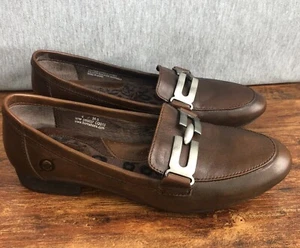 Born Shoes Women's Size 6 M/W Brown Horsebit Leather Loafers Slip On Shoes - Picture 1 of 11