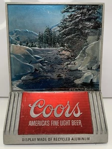 Vintage Coors Beer Bar Display Sign – Recycled Aluminum 3D Tavern Advertising - Picture 1 of 10