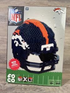 Denver Broncos FOCO NFL BRXLZ Team Helm 3-D Baustein Set - Bild 1 von 13