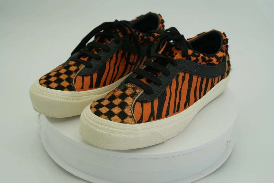 Vans Mujer 7.5 UA Old Skool UltraCush Tigre Leopardo Cuadros Poni Cabello Sne Foto 1 de 4