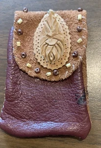 Bolsa de cuero para medicina/cristal - Imagen 1 de 3