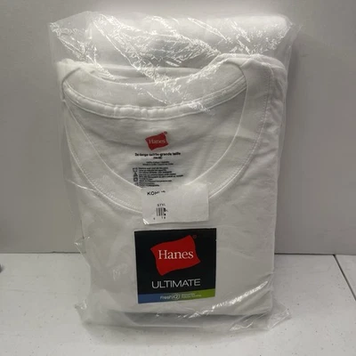 Hanes® Ultimate® Men's 4-Pack Fresh Iq Cotton Tee TAGLESS® 3XLT - Image 1 of 2