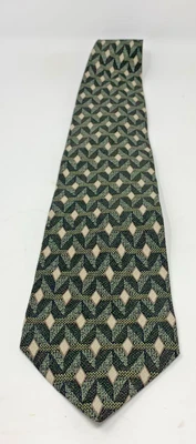 Haggar Clothing Co Diamond Pattern Tie 100% Silk - Image 1 of 3