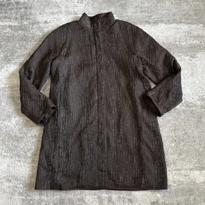 MYCRA PAC One Jacket Womens Small Medium Reversible Coat Brown Textured Zip Up - Picture 1 of 11