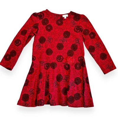 NUEVO Vestido Le Top Rojo Rosa Manga Larga  Foto 1 de 4