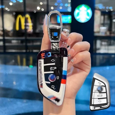 New Key Fob Case Cover for BMW 2 3 4 5 6 7 M3 M5 530 X3 X5 X6 Protective Shell - Image 1 of 3