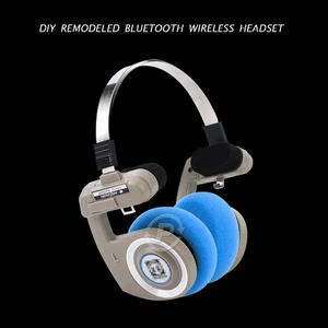 Auriculares inalámbricos Bluetooth con diadema hágalo usted mismo remodelados de Koss Porta Pro - Imagen 1 de 6