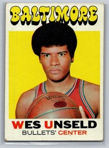 1971-72 Topps Wes Unseld #95 - Baltimore Bullets - Picture 1 of 2