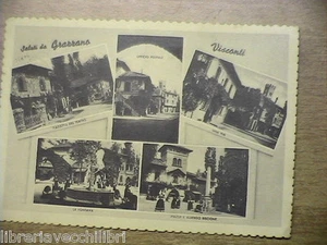 GRAZZANO VISCONTI Piacenza Piazzetta del Teatro La Fontana Uffici CARTOLINA 1955 - Picture 1 of 1