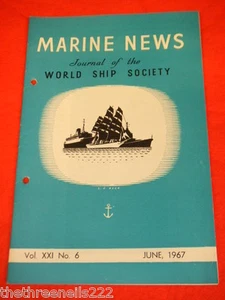 XMARINE NEWS - JUNE 1967 VOL XXl # 6 - Picture 1 of 1