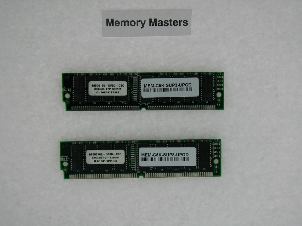 MEM-C5K-SUP3-UPGD 64MB Approved (2x32MB) Memory for Cisco Catalyst 5000/5500 - Image 1 of 1
