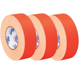 Tape Logic 11 Mil Gaffers Tape Fluorescent Orange 2" x 50 yard Roll (3 Pack) - Picture 1 of 1