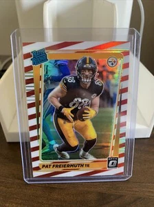 NFL Optic Pat Freiermuth 2021 clasificación #232 novato rojo y blanco Freedom SSP Steelers - Imagen 1 de 2