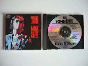 John Lennon Live In New York City CD 1986 Parlophone / Capitol EXC The Beatles - Foto 1 di 14