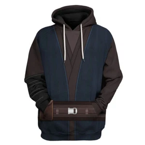 Anakin Skywalker Cosplay Hoodie 3D Printed Casual Streetwear Pullover Party - Picture 1 of 3