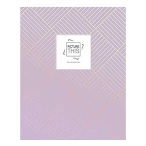 5" x 7" Photo Album Slip In 100 Pockets Purple Polka Dot Cover Design Memories - Picture 1 of 7
