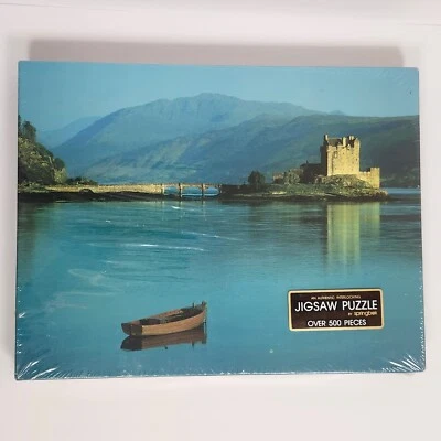 Rompecabezas Springbok 500 Vintage Castillo de Eilean Donan Completo SELLADO/NUEVO Foto 1 de 4