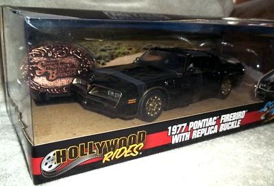 SMOKEY AND THE BANDIT 1977 FIREBIRD CAR W/ BELT BUCKLE 1/24 JADA TOY COLLECTIBLE - Image 1 of 4
