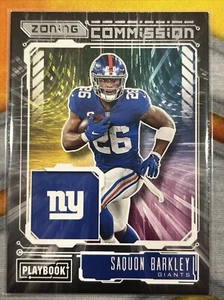 2021 Panini Playbook Zoning Commission Saquon Barkley New York Giants #ZC-SBA - Picture 1 of 2