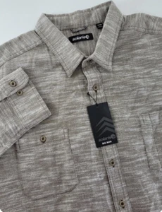 Neu mit Etikett Solaris 3XB langärmliges Flanellhemd mit Knopfleiste für Herren $ 69 - Bild 1 von 4