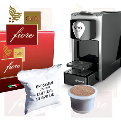 200 Cialde Capsule  Compatibili UNO SYSTEM CAFFE FIORE Espresso BAR mix Intensa - Image 1 of 4