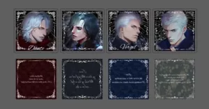 Sottobicchiere acrilico Devil May Cry Vergil Nero Dante sottobicchiere da scrivania cosplay Prop YZ - Foto 1 di 15
