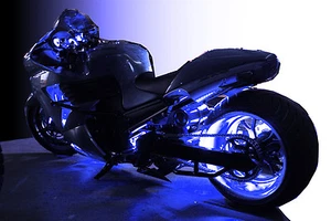 Kit de 4 luces LED azules para cuerpo de carenado de motor para CBR600 CBR1000 CBR CBR600RR - Imagen 1 de 12