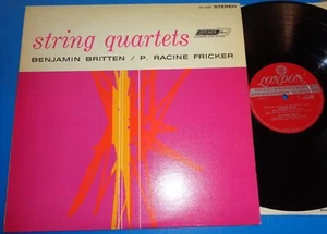 Amadeus Quartet BRITTEN/RACINE FRICKER String Quartets London CS 6370 Wide Band - Picture 1 of 2