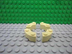 Lego 4 Tan 2x2 castle corner macaroni NEW - Picture 1 of 1