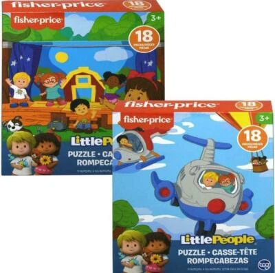 Fisher-Price Little People 18 Piece Jigsaw Puzzles, Children Ages 3+ - Image 1 of 4