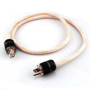 Cable de alimentación de alta fidelidad 6N cobre puro OCC 12TC Audiophile enchufe EE. UU./UE/AU cable de alimentación - Imagen 1 de 12