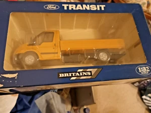BRITAINS 1:32 FORD TRANSIT DROPSIDE IN YELLOW - Picture 1 of 3