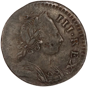 Non-Regal 1776 Halfpenny ~ Small & Thin Flan ~ Colonial USA Interest - Bild 1 von 2