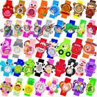 Silicone Bracelet Wrist Watches Analogue Snap Slap On Children Party Kids Watch