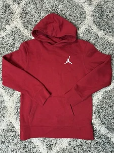 Jordan Kids' Brooklyn Fleece Pullover Hoodie Size L(12 Years Old) Gym Red - Picture 1 of 6