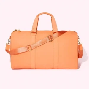 Stoney Clover Lane Classic Mini Duffle Bag Peach Gold Hardware - Picture 1 of 13