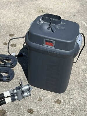 Fluval 305 Canister Fish tank water filter with parts, used. Local pickup IL. - Image 1 of 4