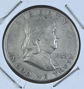 1948 P Philadelphia Mint 90% Silver Franklin Half Dollar - Picture 1 of 3