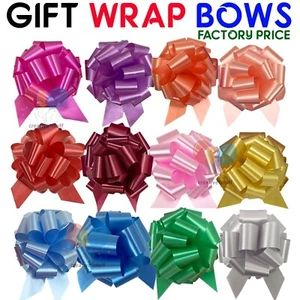 New Large 50mm Pull Bow Quality Gift Present Wrap Ribbon Wedding Car Birthday - Picture 1 of 17
