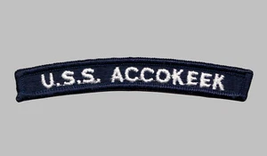 US Navy ATA-181 USS Accokeek Auxiliary Ocean Tug UIM Shoulder Rocker Tab - Bild 1 von 1