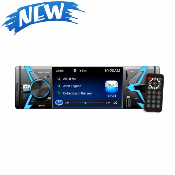 Soundstream VM-430HB 4.3″ 1-DIN Mechless Headunit - Image 1 of 4
