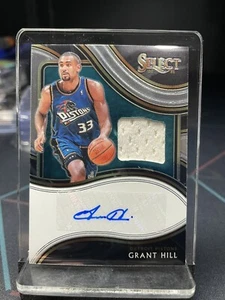 Grant Hill 2020-21 Panini Select Basketball Jersey Auto /99 AM-GHL Pistons - Picture 1 of 2
